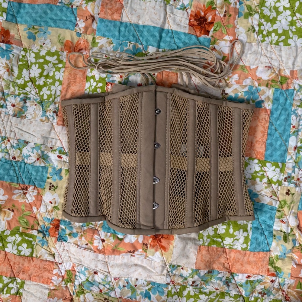 Tan Mesh Corset